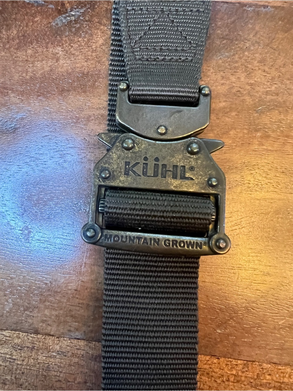 KÜHL Mountain Grown Emergency/Rigger Belt green Solid Webbing Rigger Style